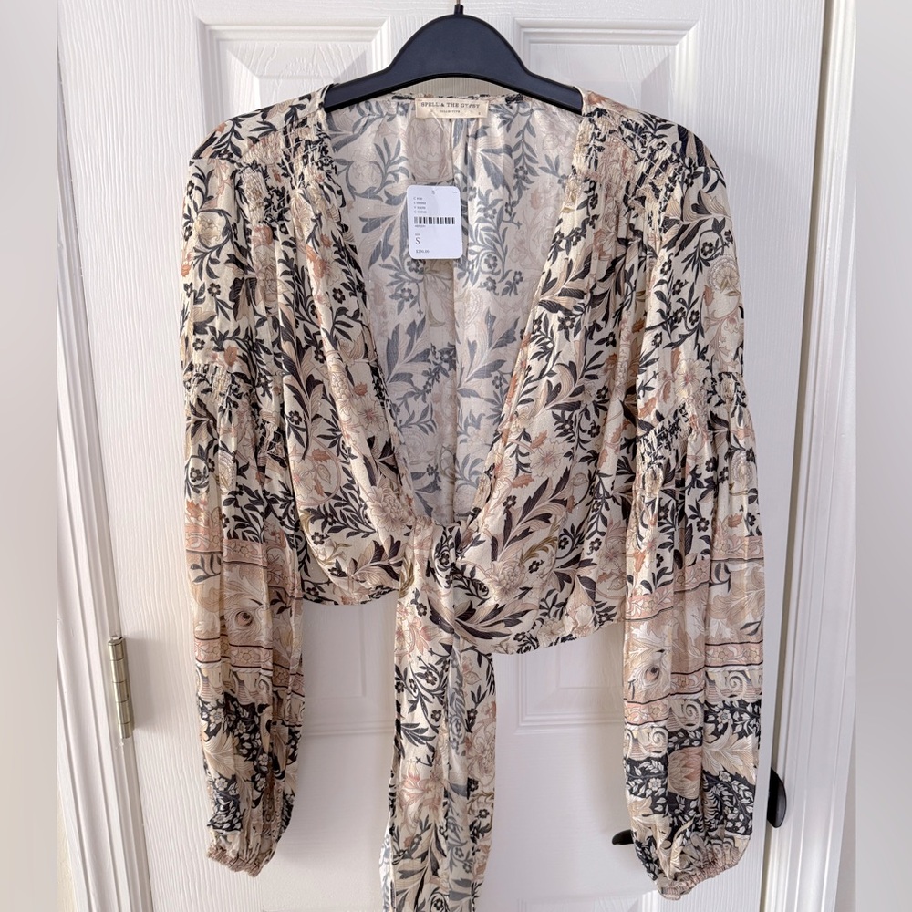 NWT Spell & The Gypsy tie top S